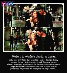 może właśnie chodzi o to w życiu, że...