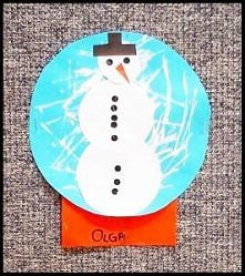 bałwan z śnieżnej kuli