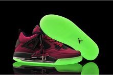 Glow in Dark Jordan 4 Womens "Pink Foil" Shoes