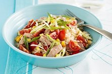Tuna brown rice salad