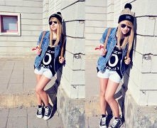 #Trampki #Czapka #Dżinsowa #Kurtka ! ♥