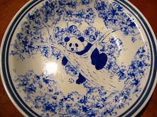 ręcznie malowana panda na t...