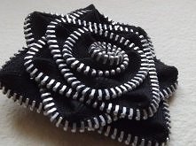 broszka zipper - z zamka błyskawicznego :)