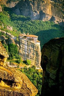 Na szczycie klifu, Meteora, Grecja