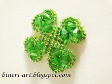 wypleciona koniczynka. Dzie...