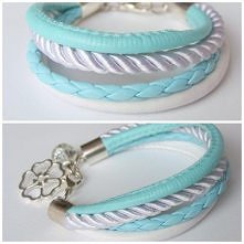 Bransoletka z rzemieni szyt...