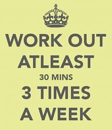 30 minut 3 x w tygodniu - to niewiele, a naprawdę da efekty ;)