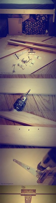 Zrób to Sam DIY.
Jak samodzielnie wykonać stół. Stół mocowany do ściany ( u mnie do łóżka) rozkładany.

Więcej na blogu: yust-yna.blogspot.com