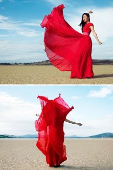 red dress