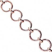 Srebrna pozłacana bransoletka