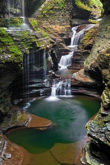 Wodospad Canyon, w Watkins Glen, Nowy Jork