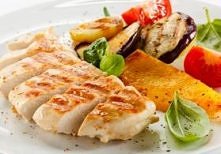 Pierś z indyka z grillowanymi warzywami mmm....