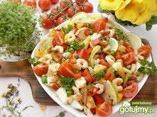 Grillowany ananas w sałatce z krewetkami - SKŁADNIKI:

    1/2 ananasa świeżego
    1/2 szklanki groszku mrożonego
    1/2 limonki
    1/2 papryki czerwonej
    1 kawałek papryk...