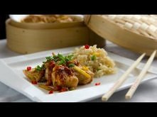 Kurczak na parze z sosem curry - Przepis Video