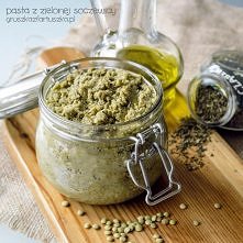 pasta z zielonej soczewicy