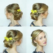 Wiosenna fryzura ślubna