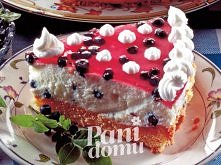 Sernik jagodowy na kruchym spodzie - przepis