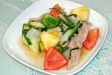 Wieprzowina Słodko - Kwaśna tajska potrawa przygotowana przez prawdziwą Tajkę