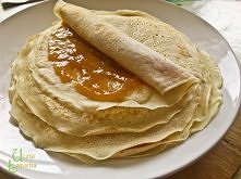 Składniki (na ok. 15 średniej wielkości, cienkich naleśników):
150 g mąki
250 ml mleka
2 jajka
szczypta soli
1 cukier waniliowy (tylko gdy naleśniki podajemy ze słodkim nadzieni...