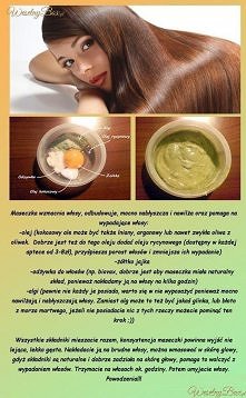 przepis na maskę do włosów