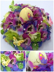 stroik ze świeczką, wielkanoc