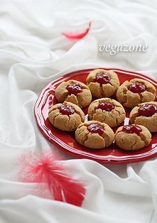 ciasteczka z masła orzechowego z galaretką