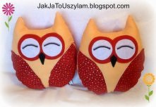 poduszki sowy - jakjatouszylam.blogspot.com