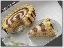 Tort bezowy ananasowo-cytry...