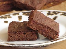 PYSZNE BROWNIE bez glutenu, bez cukru, bez kakao