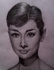 Audrey Hepburn moje wykonanie:)