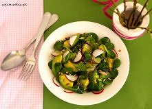 Sałatka z awokado i rzodkiewki