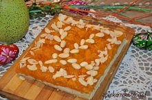 mazurek pomarańczowy z marcepanem