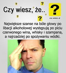 bóle głowy po libacji
