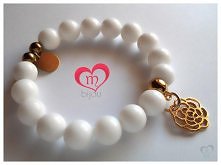 Styl Mokobelle :) 
Bransoletka z kamieni półszlachetnych.