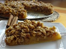 tarta z jabłkami i owsianą ...