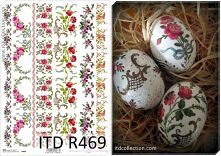 Haft na papierach decoupage