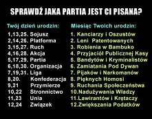 Jaka partia jest ci pisana? 

Liga Leni Patentowanych
Hmm... Ciekawe