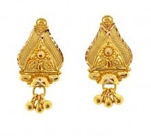 gold earring.