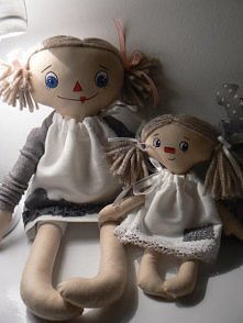 Lalki szmacianki mama z cór...