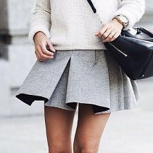 Gray skater skirt