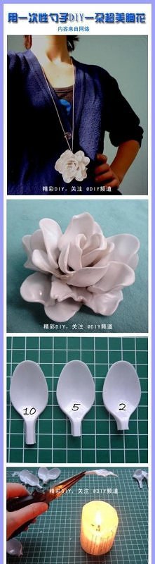 naszyjnik z łyżeczek