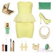 Śliczna cytrynowa baskinka