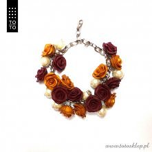 Ręcznie robiona bransoletka wykonana z modeliny Fimo