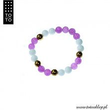 Bransoletka wykonana z naturalnych kamieni