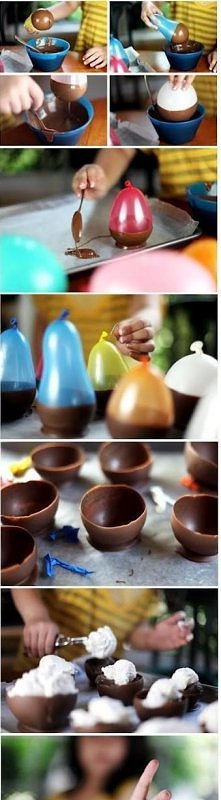 czekoladowe miseczki ;)