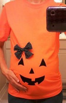 Halloweenowa bluzka ciążowa :D