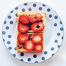 Gofry z nutellą i truskawkami!Pychaaa!!!