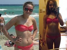 Dziewczyny co myślicie? Jeszcze nie jest idealnie, ale myślę że jest lepiej niż było. Pierwsze zdjęcie jest z wakacji (pierwsza połowa sierpnia) a drugie z 29.04. Proszę o szcze...