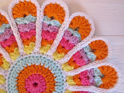 Tutorial potholder flower