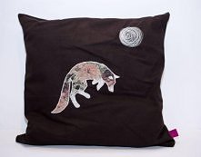 Brązowa z rysowanym nitką l...